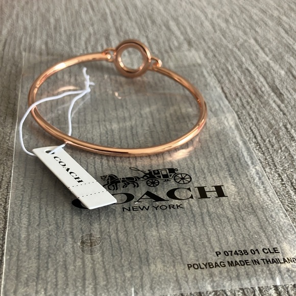 Coach Rose Gold Bangle Bracelet - Picture 7 of 7